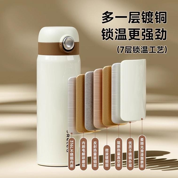 【中国直送】呉生物 ストロー魔法瓶カップ Daimolan-550ML 高見えするウォーターカップ 学生・通学用の専用カップ 4