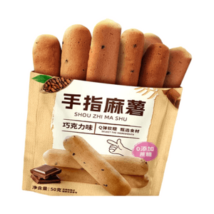 Bibi Zan Finger Sweet Potato Chocolate Flavored Casual Snack 50g * 6 Bags