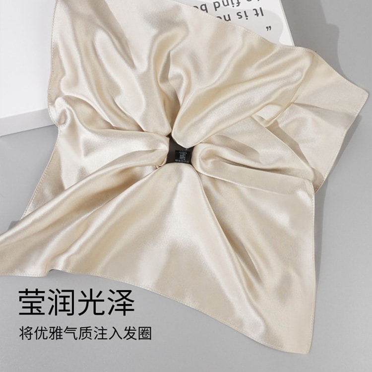 19MM Mulberry Silk Square Scrunchie High-end Silk Hair Tie Large