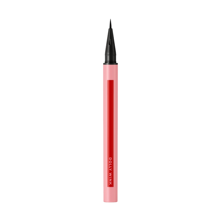 日本KOJI蔻吉 DOLLY WINK極細持久眼線液筆 雙眼皮延長內眼線下睫毛小雀斑點痣毛流感眉五效合一 防水/汗/淚防蹭不暈染 #01 午夜漆黑 6