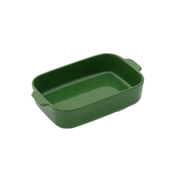 【中國直郵】 日本 MUJI 炻瓷雙耳烤盤家用瓷盤長215*寬145mm 1個