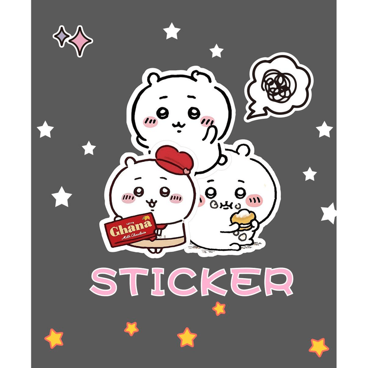 Xiaowujianli Color Series 842 Chiikawa Usagi Stickers, 60Pcs, 1