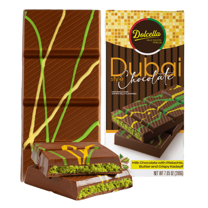Dubai Milk Chocolate with Pistachio Butter & Crispy Kadayıf 200g
