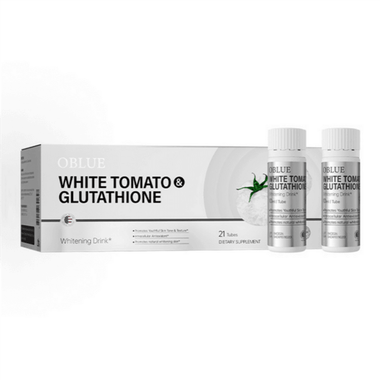 oblue white tomato glutathione OBLUE Oulinlan Ice White Tomato Drink Collagen Peptide Internal Blend 21  bottles per box