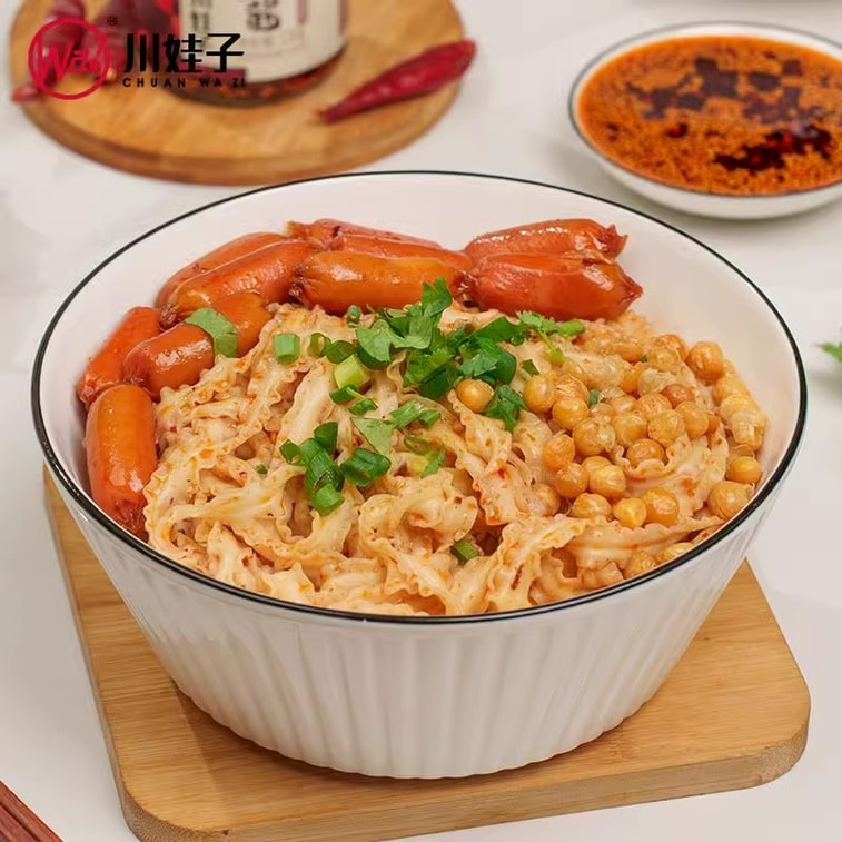Chili Sauce Farmhouse Style Rice Sauce Cold Dish Seasoning Spicy Red Oil Noodles Sauce Hot Sauce 230g/ Bottle 3