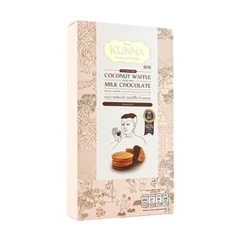 泰國KUNNA康納 椰子華夫餅 牛奶巧克力口味 90g【無麩質】【國際美味獎章認證】