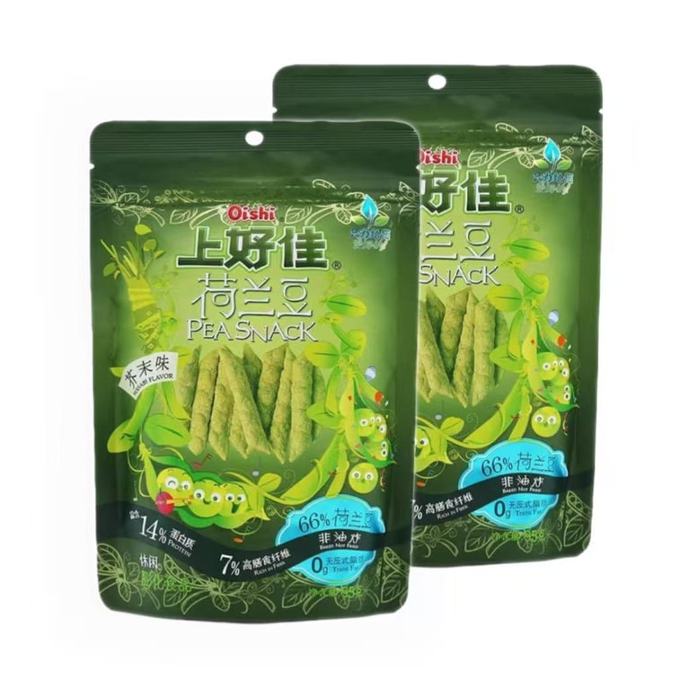 上好佳（上好佳）わさび風味のサヤエンドウ。厳選された自然由来の素材で作られ、楽しくお召し上がりいただけます。軽くてシャキシャキ、そして美味しい。95g 5