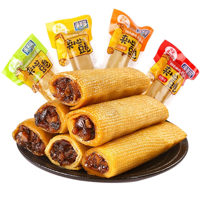 [중국 직배송] 유메이지 버섯 콩말이, 인기 있는 설날 간식, 오향맛, 200g*1박스