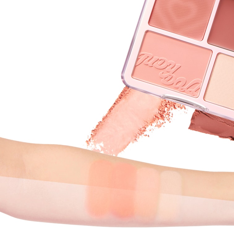 JUDYDOLL橘朵 腮紅高光盤腮紅膏腮紅盤 膨脹霧面高光氛圍色臉 9g #01 奶杏蜜瓜 黃皮更顯白 4