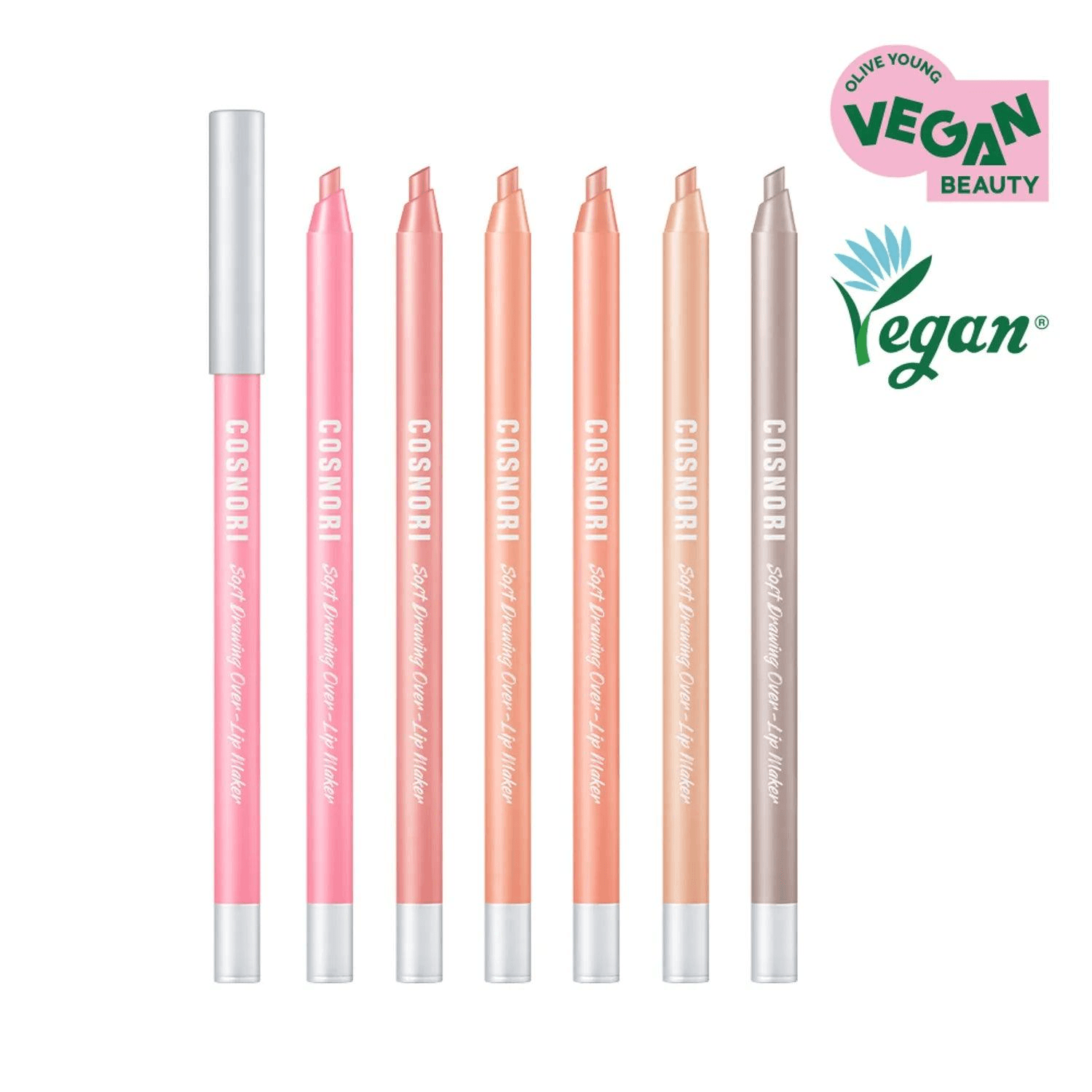 Soft Drawing Overlip Maker (6 Colors) 04 Rosy Brown - Yami.com