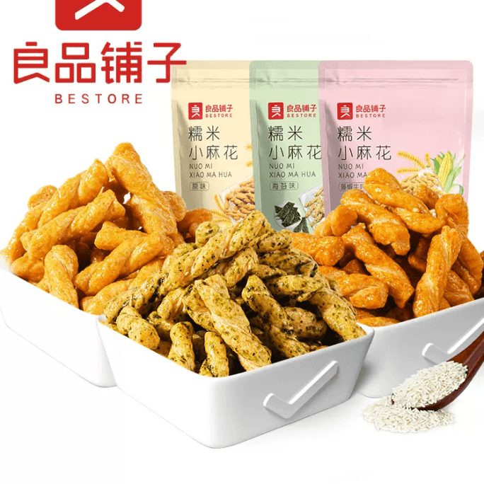 【中国直送】BESTORE もち米ツイスト オールドファッション カジュアル ラタンペッパービーフ味 スナック 160g*1