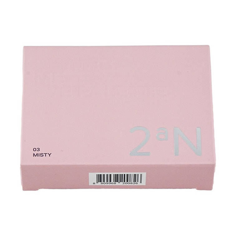 韩国2AN 六色眼影盘 冷调低饱和 冷灰紫色 橄榄皮天菜 #03 Misty 清冷粉紫盘 9