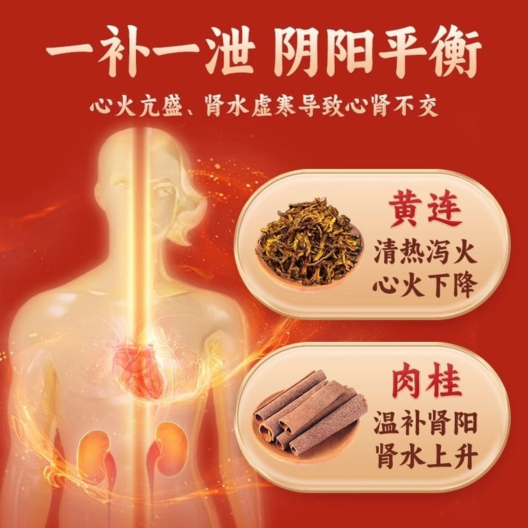 【中國直郵】 方裡 交通心腎膠囊 補腎益精清心安神肝腎陰虛心悸不寧多夢 36粒/盒