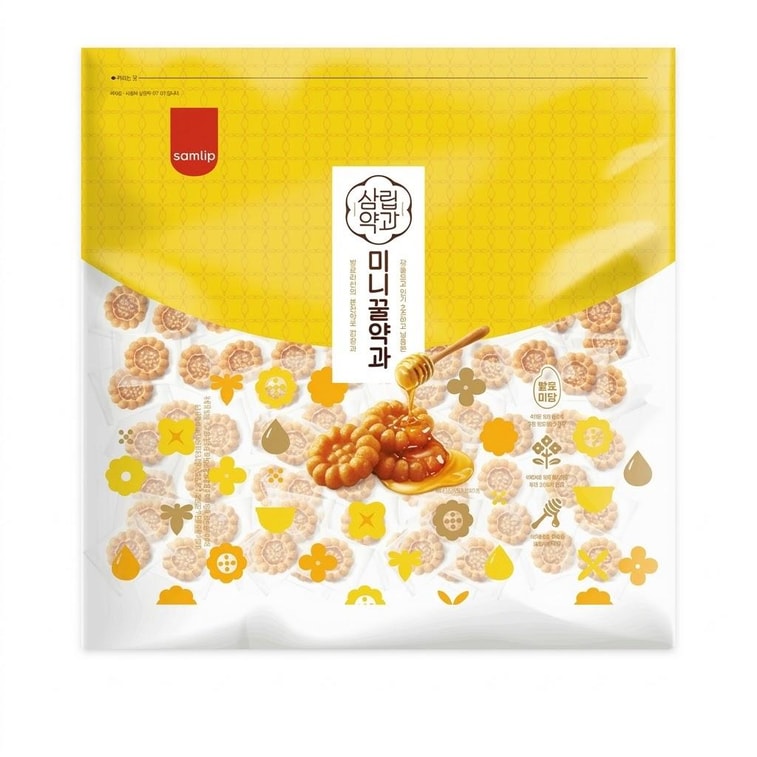 Mini Honey Yakgwa, Mini Honey Cookie, 35.27 oz. - Traditional Korean Honey Cookies | Soft Snack | Perfect with Coffee 3