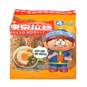 日本TOKYO NOODLE东京拉面 迷你一口拉面 方便面 鸡汁味 4包 120g【可作为零食直接食用 也可加水冲泡】