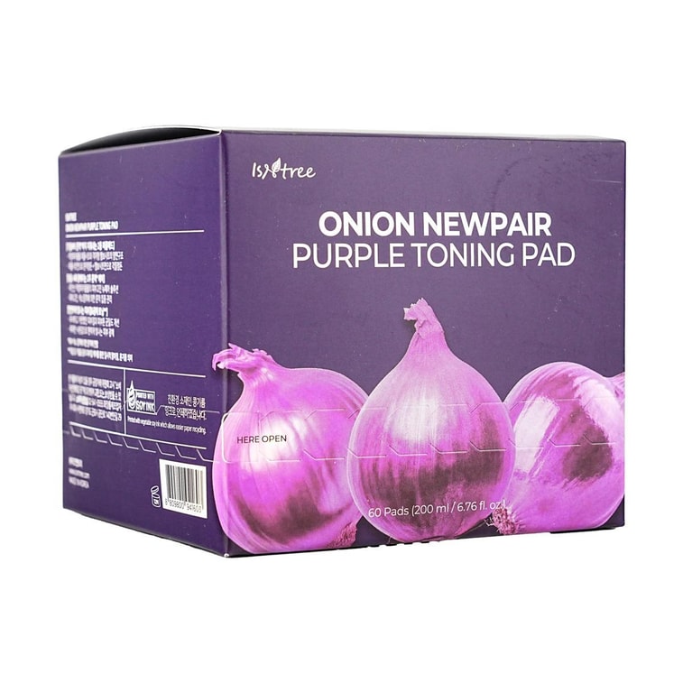 韓國ISNTREE 紫色洋蔥煥膚濕敷棉 60片 角質瑕疵護理 均勻膚色 保濕透亮 平滑細緻 溫和代謝角質 敏感肌膚適用 6
