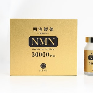 [일본 직배송] 일본 메이지 제약의 MEIJI NMN30000Plus입니다. 한 상자에 2병(총 180캡슐)이 들어있어 한 달 분량입니다. 고순도 NMN과 한의학적 원리를 결합하여 엄선된 홋카이도산 영지버섯을 함유하고 있습니다. 체력 증진, 신체 강화, 혈액 보충에 도움을 줍니다.