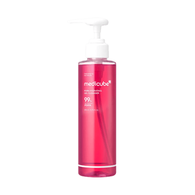 韓國MEDICUBE美蒂秋芙 PDRN啫咖哩泡沫潔面乳 撫平凹凸柔滑卸妝洗面乳 200ml 敏感肌痘痘油性肌肉專研 水潤光澤 角質毛孔護理