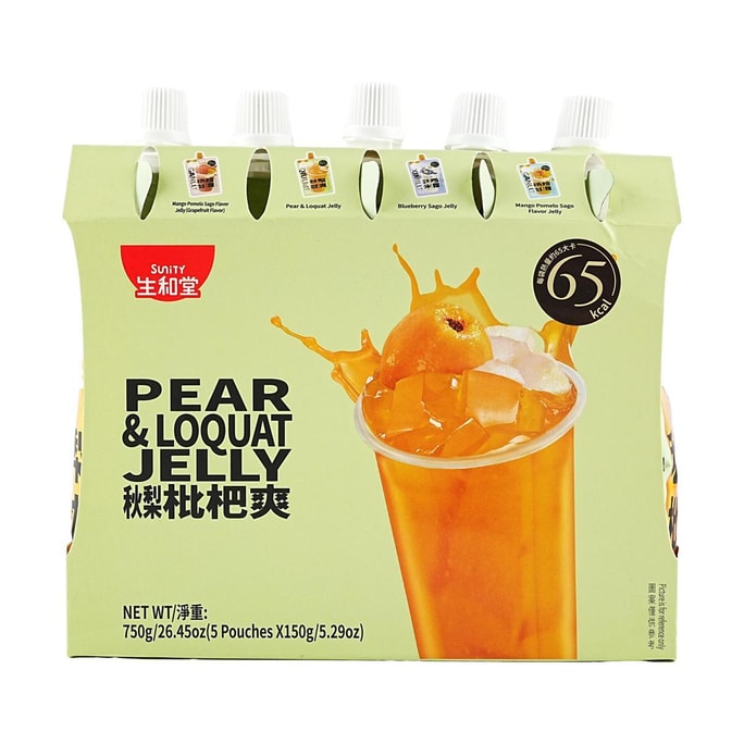 Dessert Drink Jelly Pear Loquat 5.3 oz*5