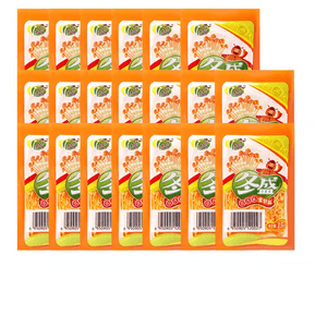 Sichuan Spicy Enoki Mushroom 20-Pack (15g*20) | Independent Packets, Ready-to-Eat Side Dish | Authentic Homestyle Chili Flavor