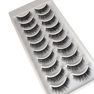 【中國直郵】 小康倪美妍誌 濃密款假睫毛女自然濃密硬梗初學者網紅長款12mm *1件