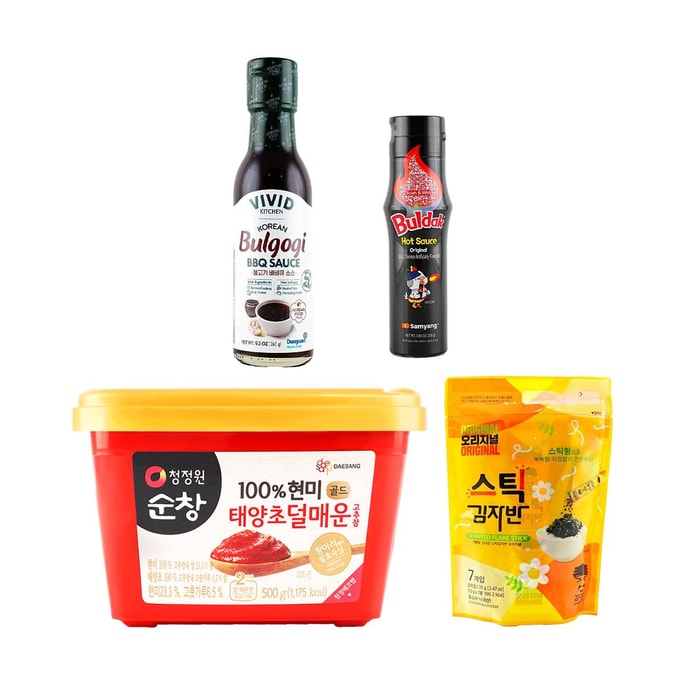 Korea's Best-Selling Seasoning Sauce Gift Pack , 4 Varieties 【Value Combo】【Back To School Limited Edition】