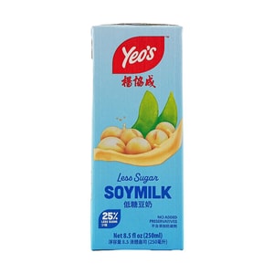 新加坡YEO'S杨协成 无添加低糖豆奶 250ml