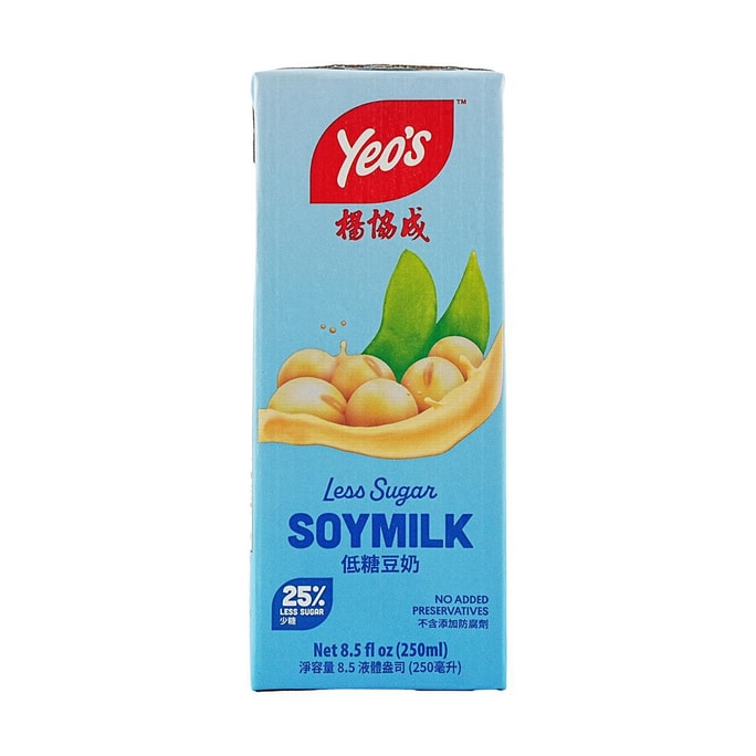 新加坡YEO'S杨协成 无添加低糖豆奶 250ml