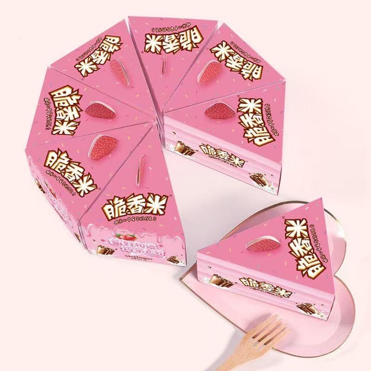 [중국 직배송] 발렌타인데이 한정판 크리스피 라이스 선물 세트 '베리' 굿 인카운터 11개입 * 1박스 딸기 초콜릿 크리스피 라이스 스낵 캔디 고백 선물 새해 파티 기념품 4