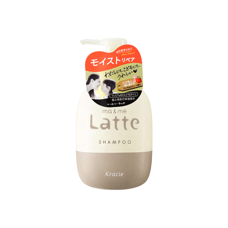 MA&ME LATTE Shampoo Mild Moist Apple Peony Scent, 16.6 fl oz 5