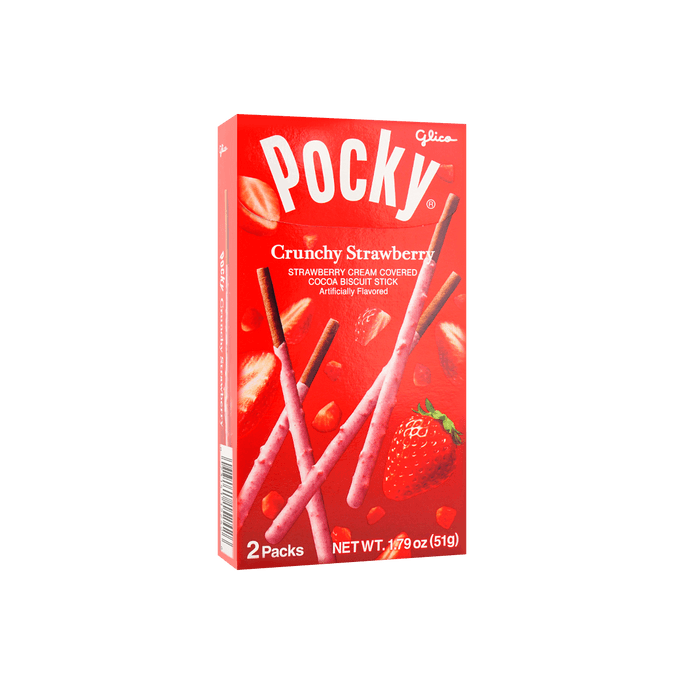 Crunchy Strawberry Pocky Biscuits, 1.94oz
