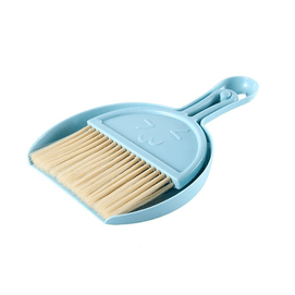 Desktop Cleaning Set Mini Size Dustpan Broom Combination Set Household Pet BroomBlue * 1 Piece