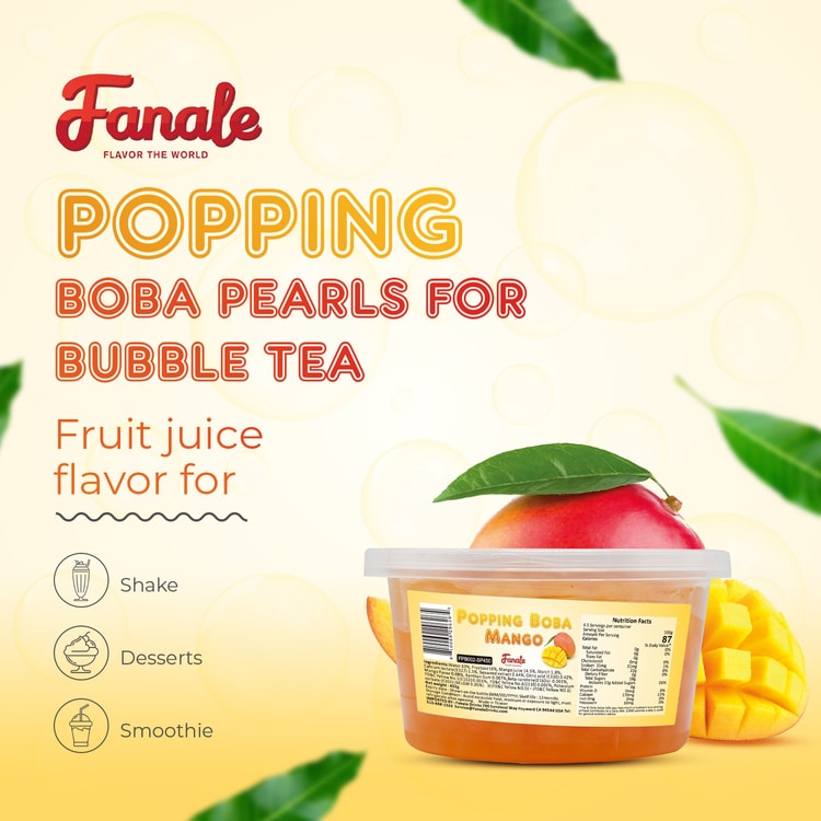 Bubble Tea - Fruit Flavored Popping Boba