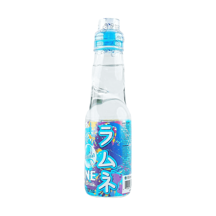 Ramune Drink 7 Flavors Combination Pack Original +Peach+Melon+Mango+Strawberry+Lychee+Orange Flavor, 6.76 fl oz*7【7 Pack 8