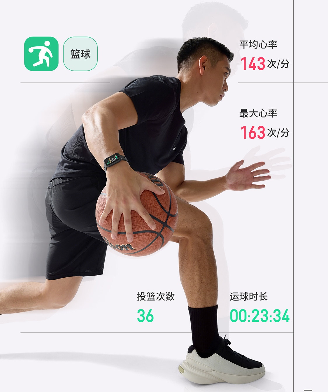 【中国直邮】 Keep 智能手环B5lite/智能手环专业训练羽毛球乒乓球篮球运动手环支付健身跑步心率睡眠监测游泳手环 黑色 一个装