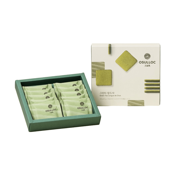 [한국 직배송] 오설록 녹차 샌드위치 쿠키 (10개입, 100g)