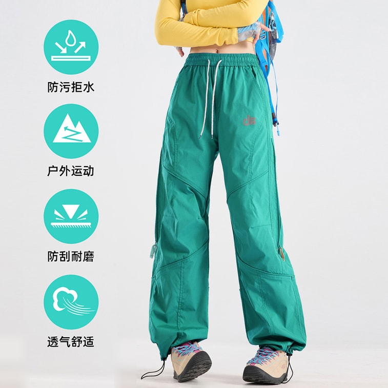 【中国直邮】 HSPM 户外防风防水徒步登山裤伞兵工装运动裤工装裤 紫色 M 5