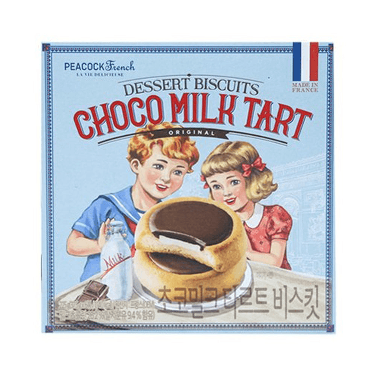 韓国ピーコックチョコレートミルクパイクッキー 225g - Yami 韓国ピーコックチョコレートミルクパイクッキー 225g - Yami
