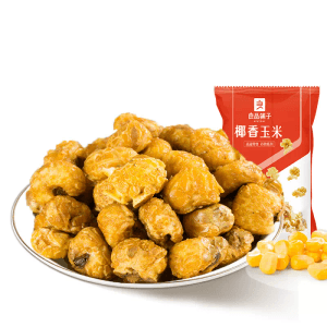 【中国直邮】良品铺子蛋花玉米黄金豆爆米花膨化零食55g*1袋