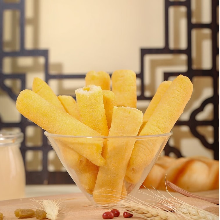 【中国直邮】 旺旺 夹心米果卷 芝士味 180g 零食 膨化食品 饼干糕点 5