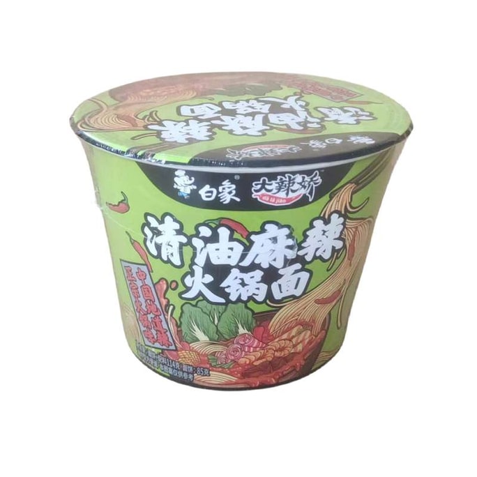 【中国直送】百香大拉角火鍋麺 バター辛味 117g/バレル