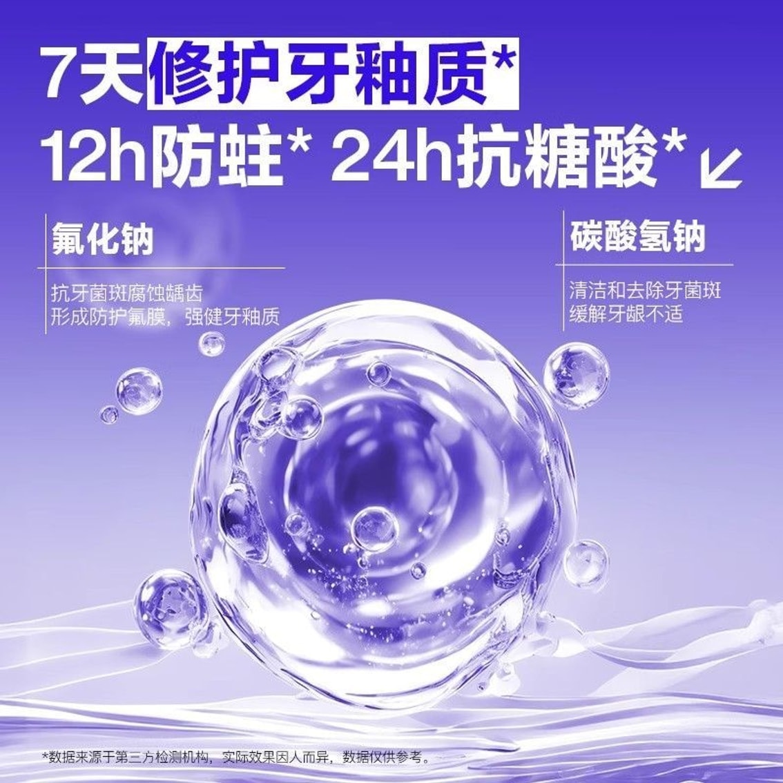【中国直邮】 海洋至尊 牙釉质修护牙膏 100g 亮齿牙釉质修护牙膏抗敏感含氟防龋去口臭去黄美白