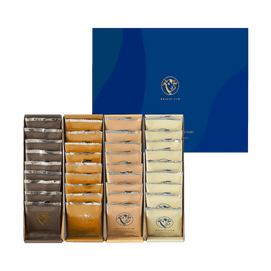 クッキー詰め合わせギフトボックス、ファミリーパック、36個【トリュフ+チョコレートマスカルポーネ+ハニーチーズ+塩チーズ味】