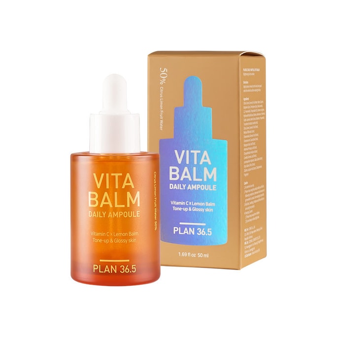 Plan 36.5 Vita Balm Daily Ampoule for Dull and Uneven Skin Tone 50ml