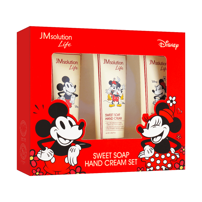 Disney Hand Cream 50ml, 3pcs, Mickey &Minnie, #Sweet Soap