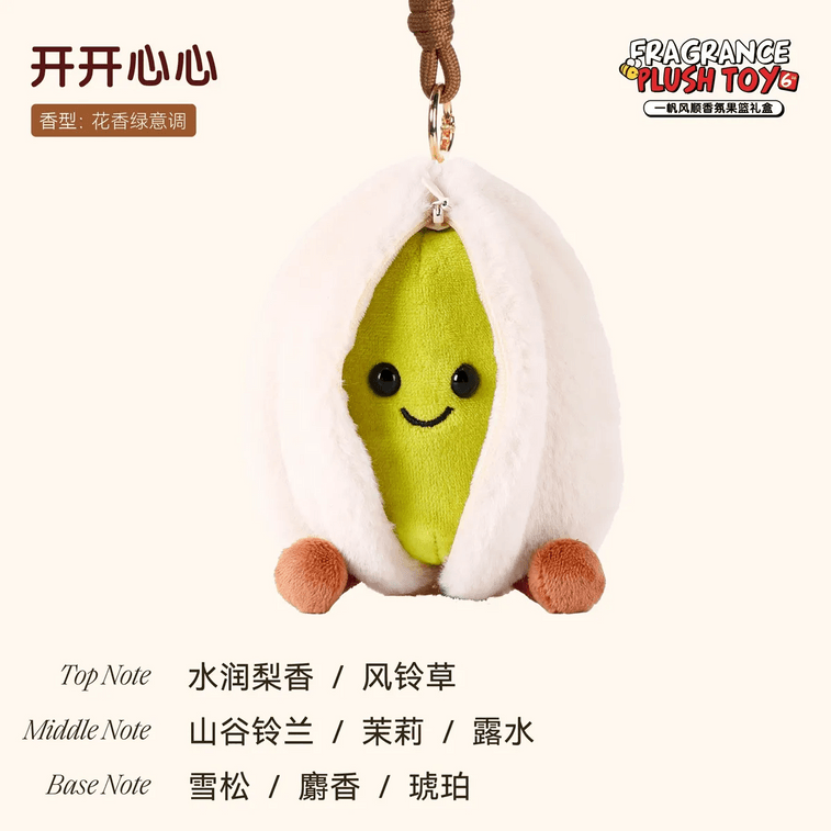 Smooth Sailing Fragrance Plush Doll White Musk Car Hanging Ornament Gift Box 1 pc 10