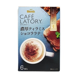 日本AGF BLENDY 提拉米苏巧克力拿铁 6条入 67.8g