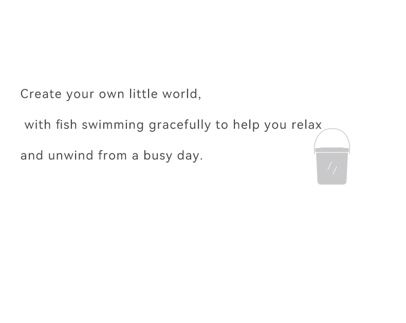 OLAYKS 魚缸新款小型桌上型工作便攜式戶外打氧無線注氧金魚缸