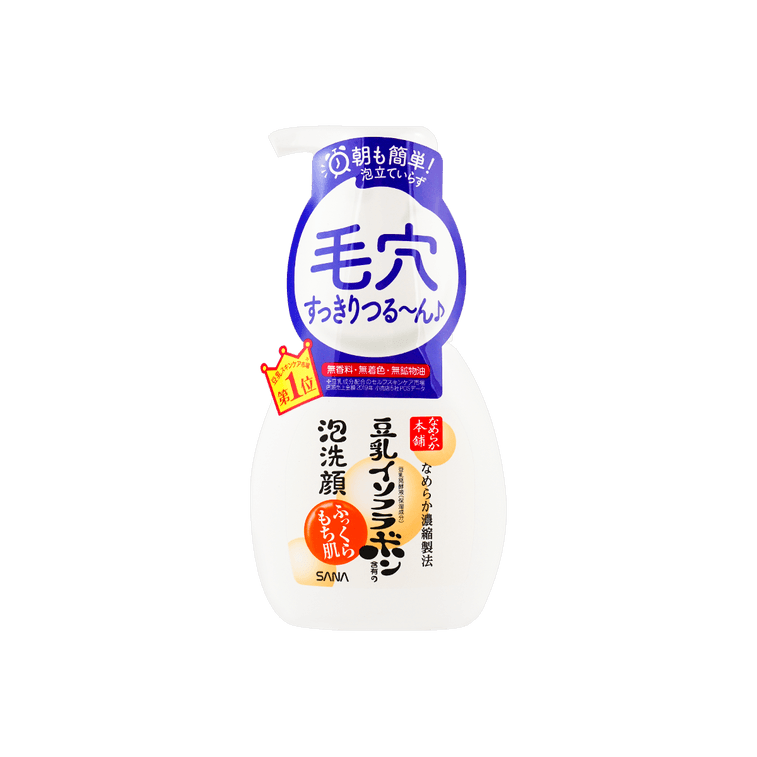 日本SANA莎娜 豆乳溫和補水保濕洗顏慕斯 200ml 4