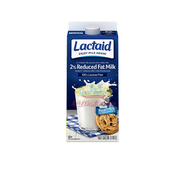 Lactaid 100%无乳糖牛奶 2%减脂牛奶 1.89L
